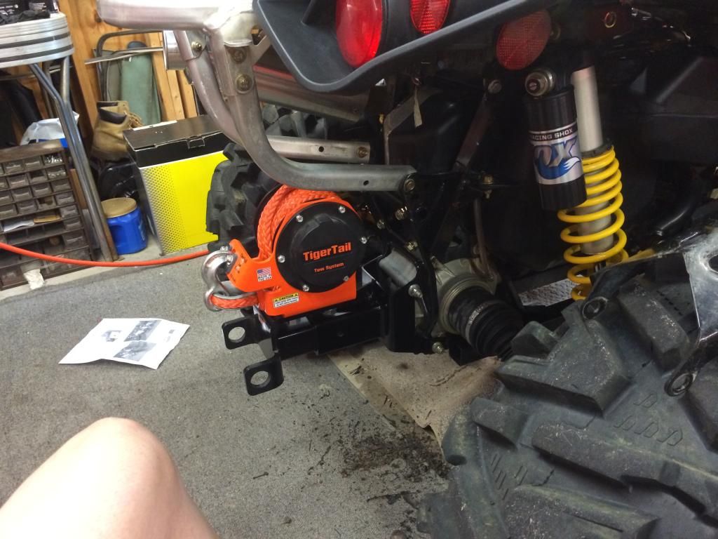 installed a hitch and tiger tail pics & video CanAm ATV Forum