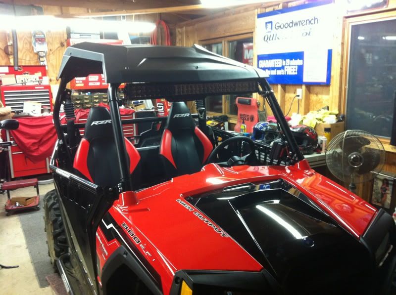 30" rigid led light bar on 50" rzr Polaris RZR Forum RZR