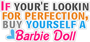 barbie doll glitter quotes text graphics