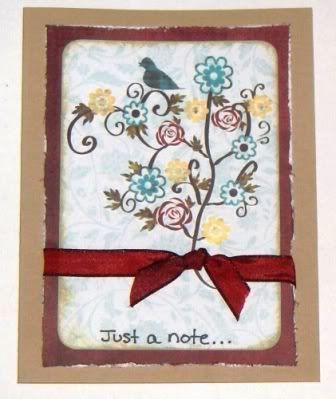 &quot;Just a Note&quot; Card