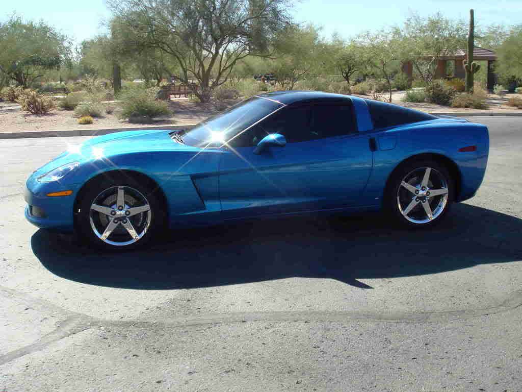 A Blue Corvette