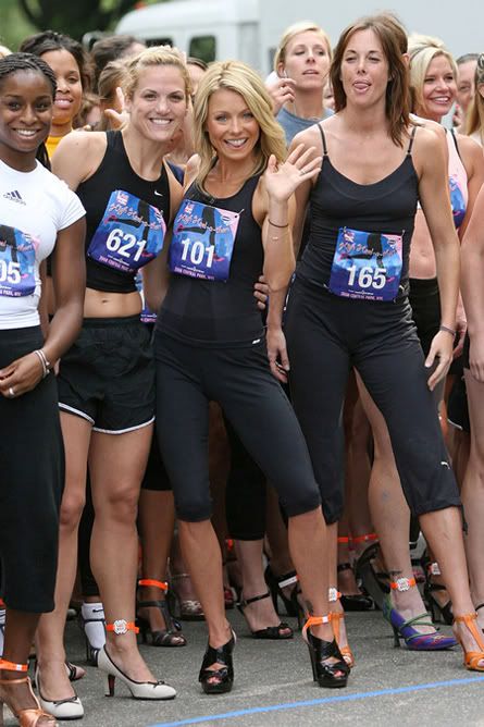 She competed in the High HeelaThon in Central Park to benefit the March of 