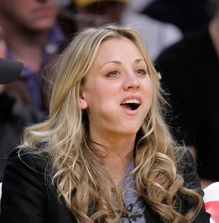 Kaley Cuoco was spotted in the stands for the Phoenix Suns vs
