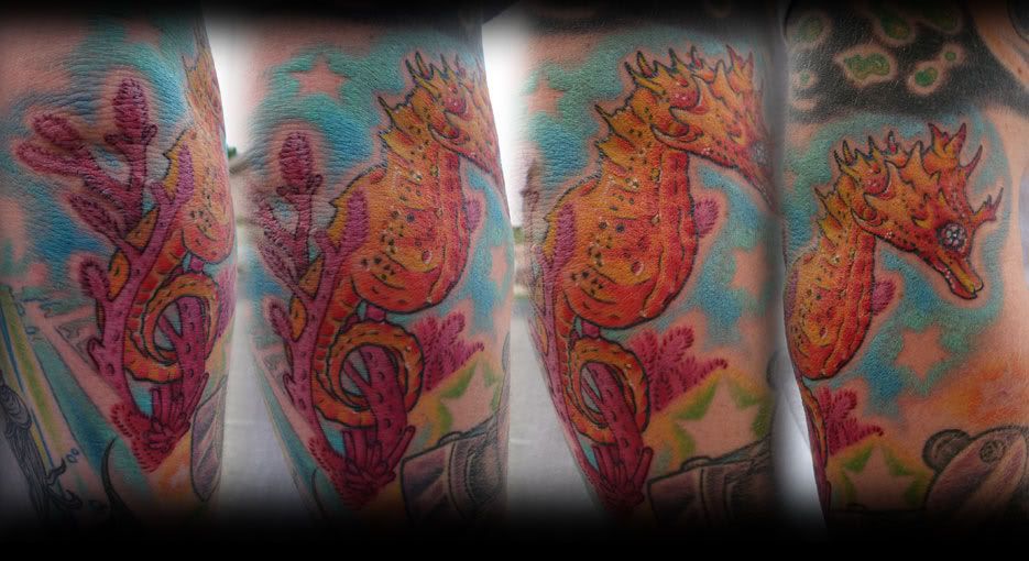 sea horse tattoos. Sea-Horse-tattoo-on-Alec-09.