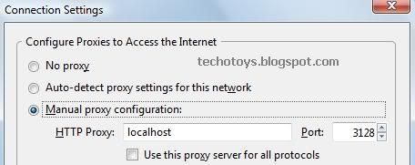 Configure firefox for Proxy switcher software