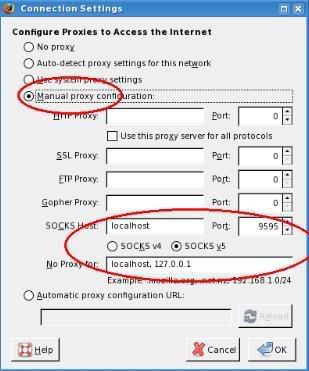 configuring firefox for ssh tunneling