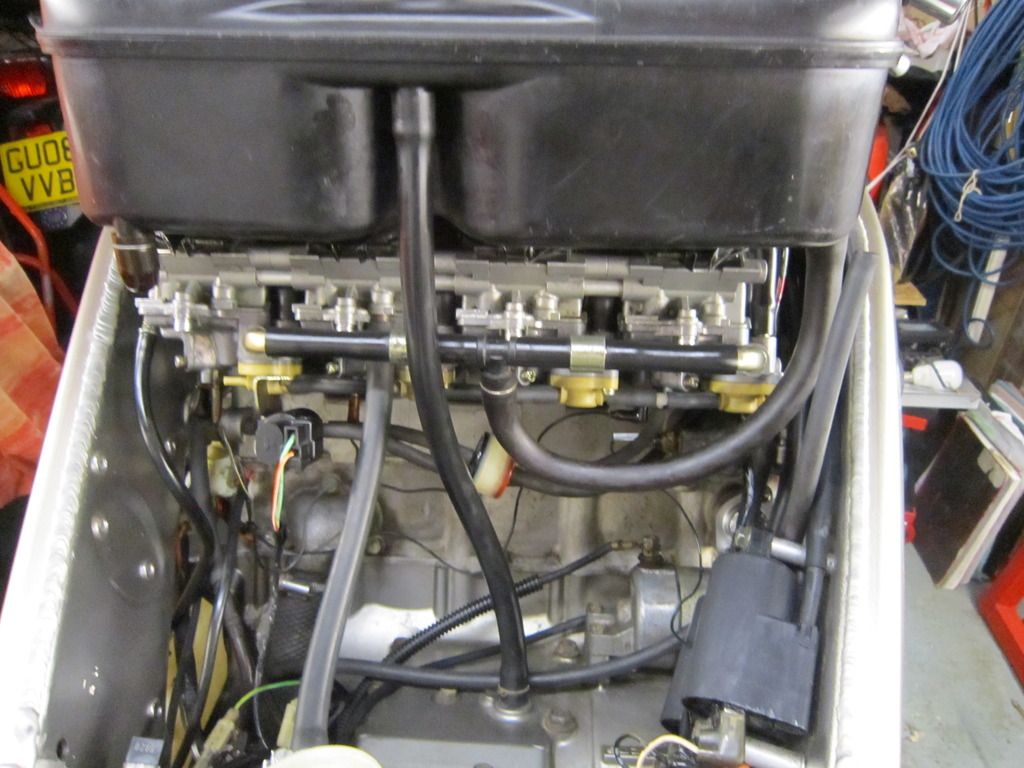 any one have an under the tank picture, need to see how hoses route