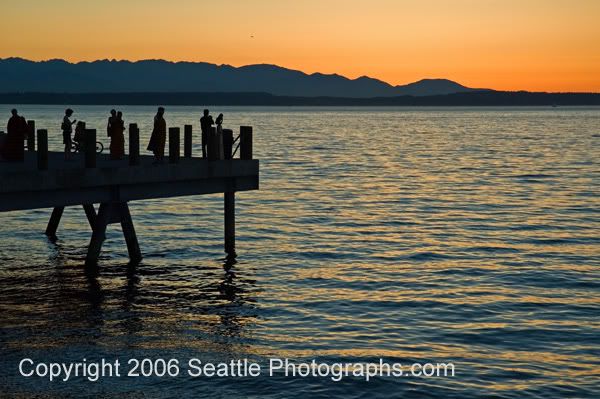 Alki Beach Sunset Pictures, Images and Photos