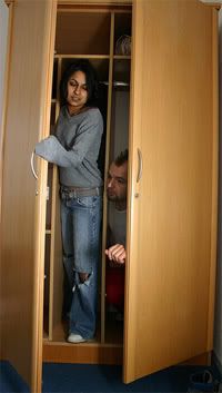 Coming out of the closet.