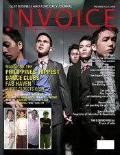 Cover of the premier issue of Invoice Magazine.