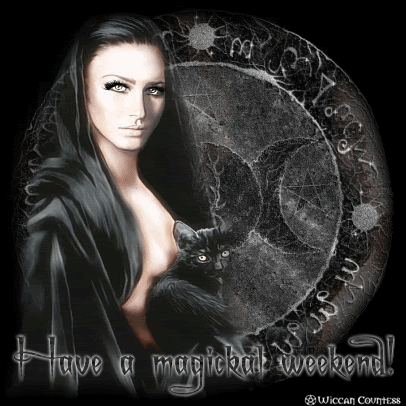 witchcat.gif witch and cat image by blkmortalangel