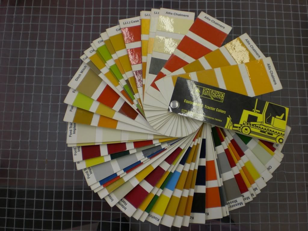 sw tractor paint chip chart