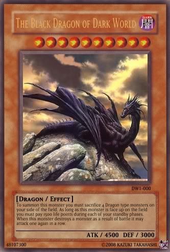 The Black Dragon Of Dark World Realistic Cards Yugioh Card Maker Forum