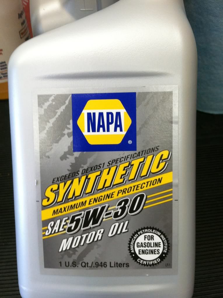NAPA Synthetic 5w30 and dexos 1 Passenger Car Motor Oil (PCMO