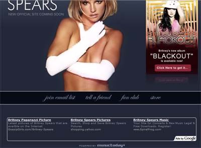 Britney Spears Website