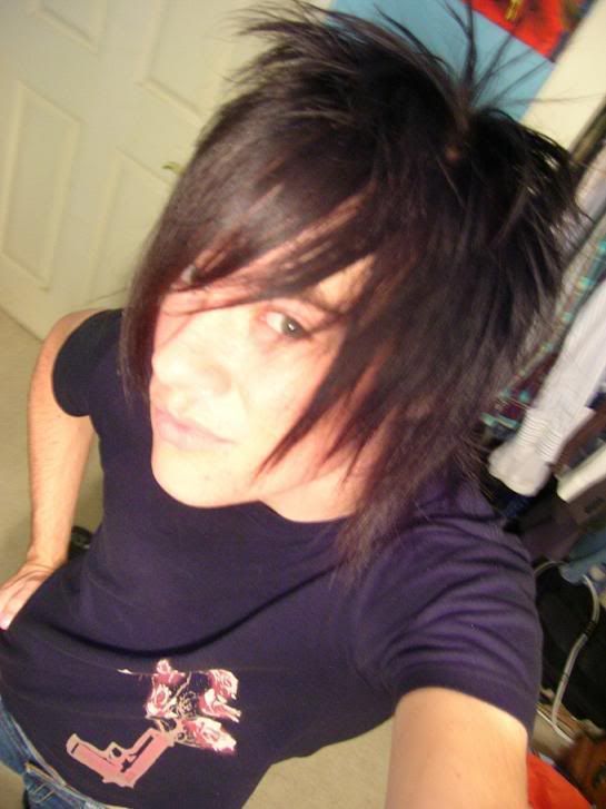 black hair emo guy. If your hair looks greasy