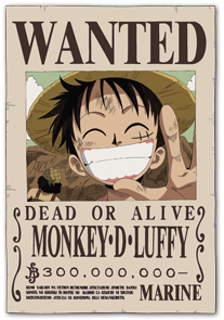 monkey d luffy wanted