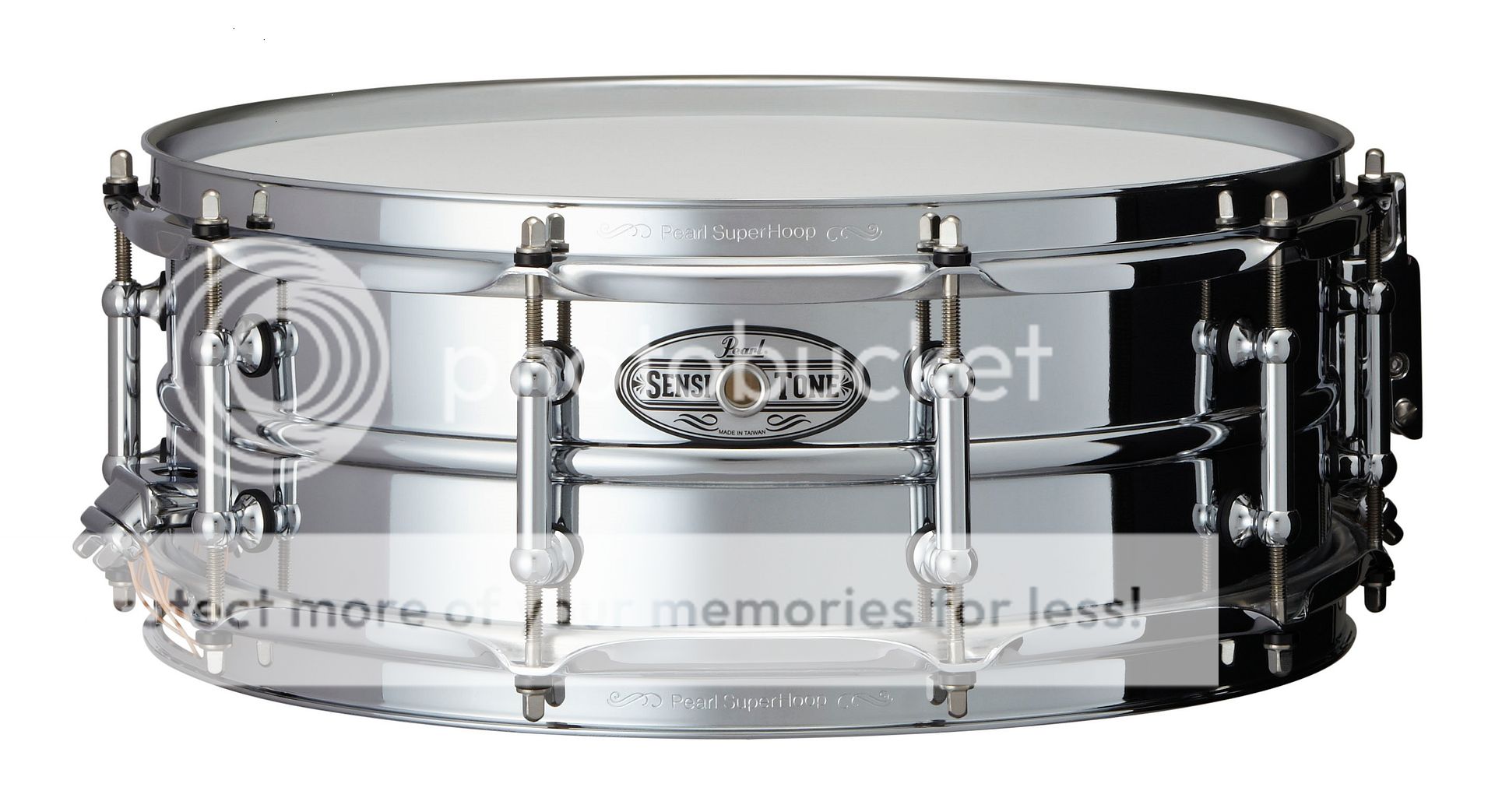 pearl sensitone beaded steel 14 x 5" snare drum sta-1450s