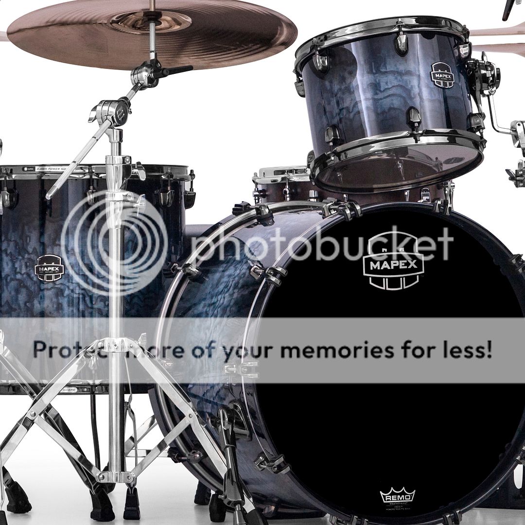 mapex saturn iv mh exotic 3 piece rock drum set shell pack deep
