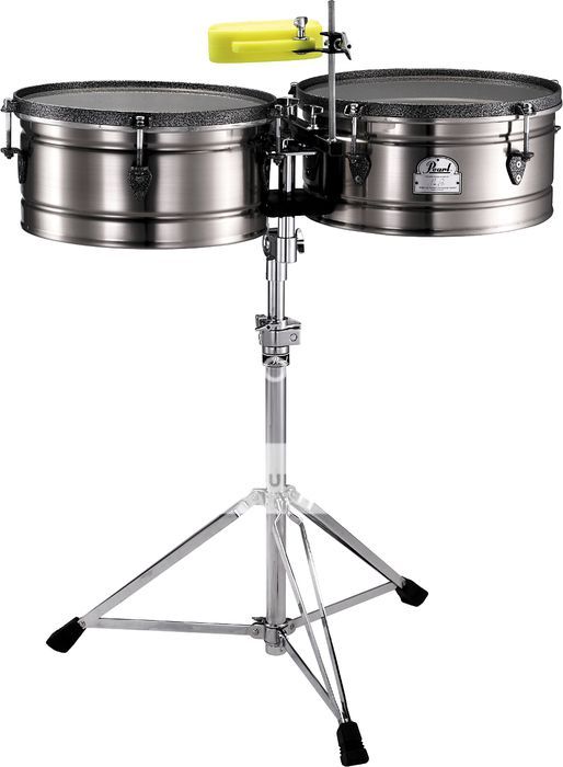 Pearl Marc Quinones Signature Timbales 14 15 with Stand & PBL 20 