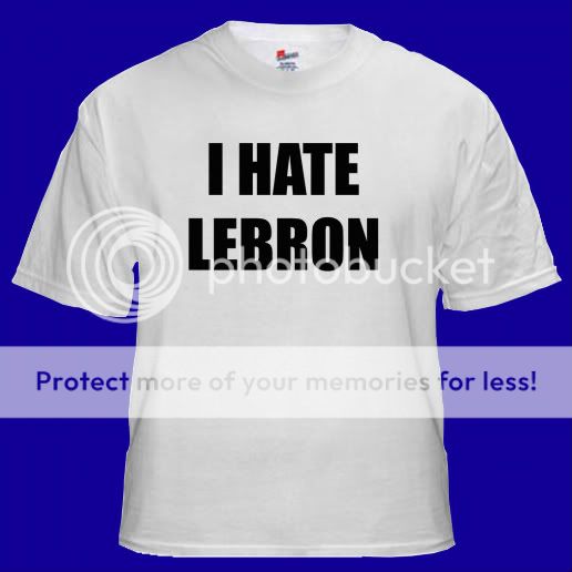 HATE LEBRON Basketball Funny Heat T shirt S M L XL  