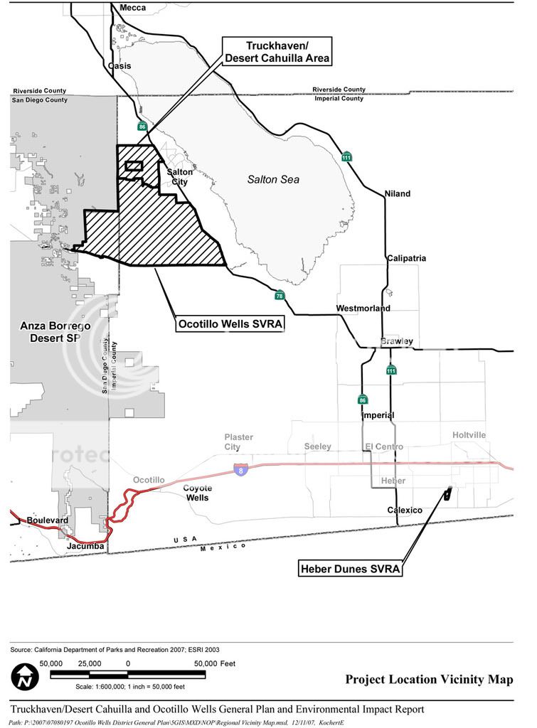 NOP of environment impact report (Truckhaven, Ocotillo Wells, Heber ...