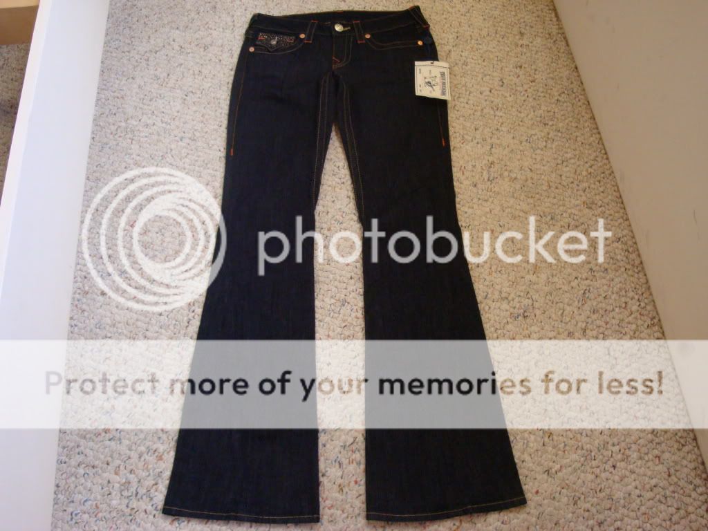 TRUE RELIGION BLACK DIAMOND CRYSTAL WOMEN JEANS 29  