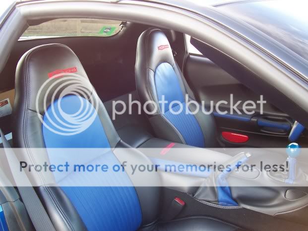 Electron Blue Leather Seat Covers like ZO6 Mod Red - CorvetteForum ...