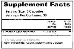 3X Creatine 1200 Micronized Creatine Monohydrate  