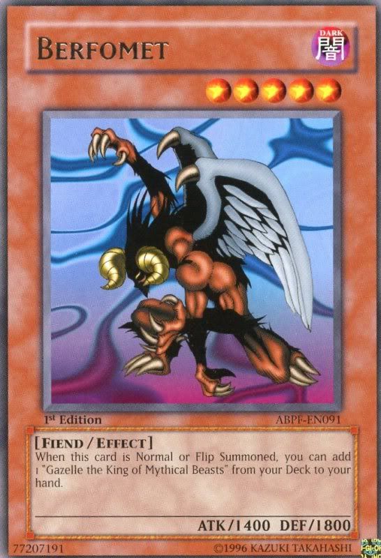 nombre berfomet yugioh raro 1ra abpf en091 x3 cuando esta tarjeta es 