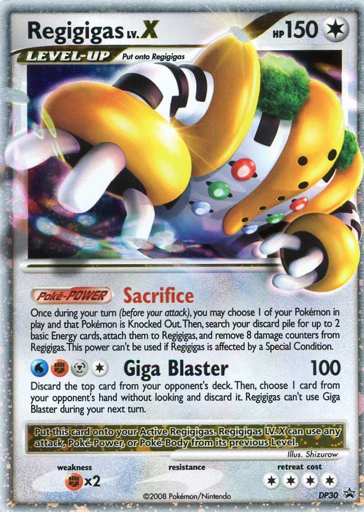 regigigas lv.x hp150 pokemon promo card real goodeal@@  