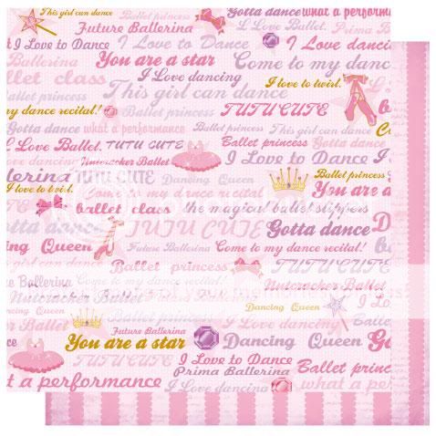 Best Creation Ballet Princess Dancing Queen 12x12 Paper  